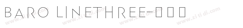 Baro LineThree字体转换